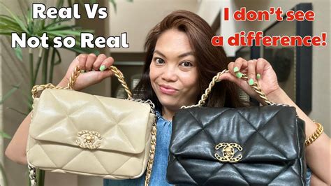 chanel 19 real vs fake|Chanel Lambskin Real vs. Fake Chanel 19 Bag .